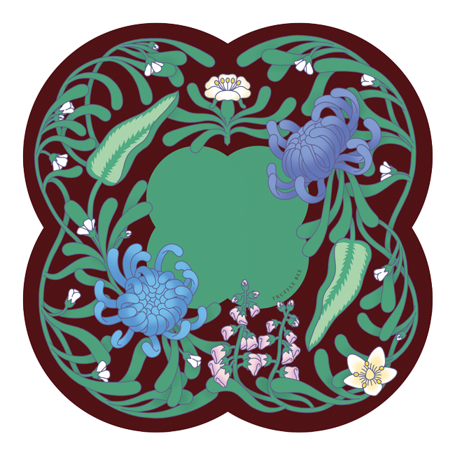 Деревянный плейсмат Дикий сад